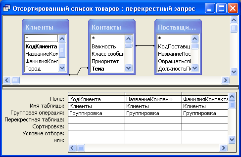 Создание запроса, формы или отчета